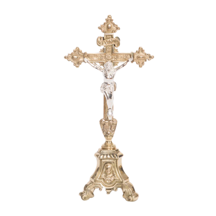 Traditional Double Corpus Altar Crucifix