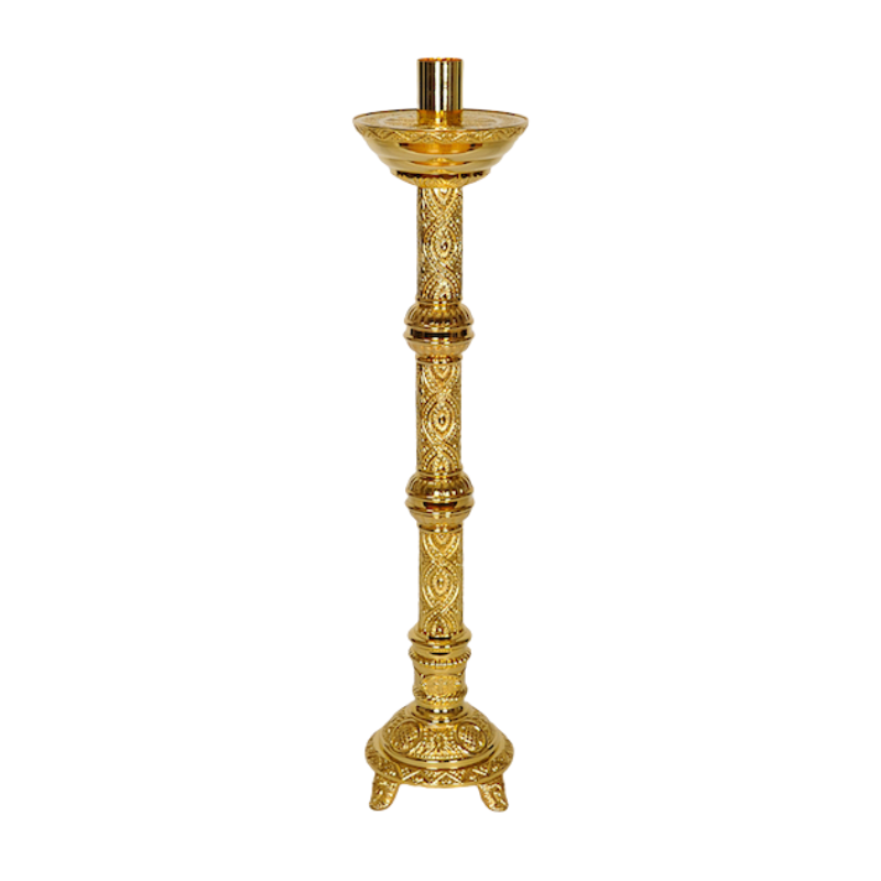 Candelabro de altar adornado tradicional de 24"