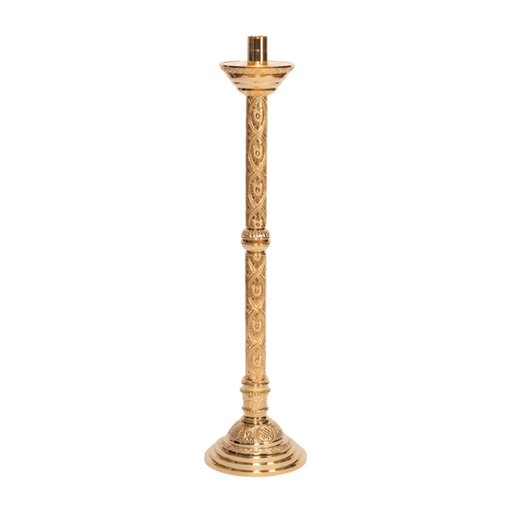 Traditional Gold Plated Altar Candlestick Tall gold plated altar candlestick 