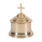 Traditional Host Eucharist Box Brass