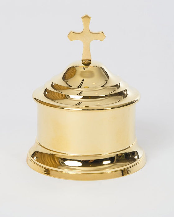 Traditional Host Eucharist Box Gold Plated