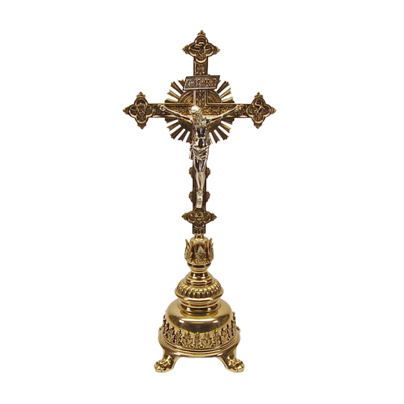 Special Gothic Style Crucifix and Candlesticks Altar Set — Agapao