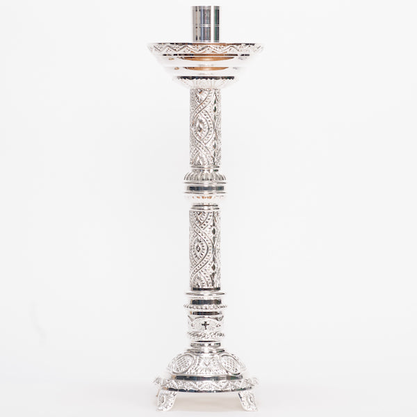 Candelabro de altar adornado tradicional de 18,5"