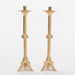 Traditional Solid Brass Crucifix and Candlesticks Altar Set