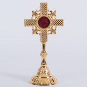 Traditional Veneration Cross Reliquary Cross Reliquary Traditional Veneration Cross Reliquary Cross Reliquary Gold Plated Traditional Veneration Cross Reliquary