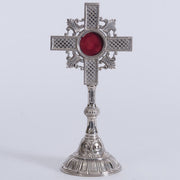 Traditional Veneration Cross Reliquary Cross Reliquary Traditional Veneration Cross Reliquary Cross Reliquary Silver Plated Traditional Veneration Cross Reliquary