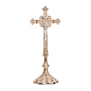 Traditional Vintage Style Solid Brass Altar Crucifix Vintage Style Solid Brass Church Altar Cross