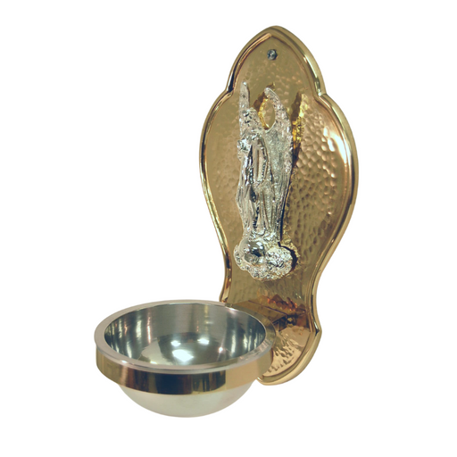 Traditional Wall Mounted Angel Holy Water Font Holy Water Font w/ Angel.