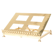 Traditional Adjustable Missal Bible Sacramentary Stand Polished Brass and Lacquered Adjustable Missal Stand