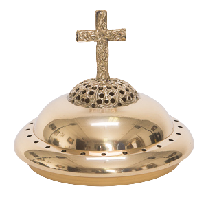 Traditional European Solid Brass Sanctuary Lamp Smoke Cap  Traditional European Church Sanctuary Lamp Smoke Cap in Solid Bras