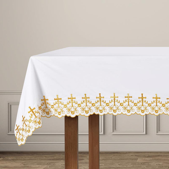Tree of Life Lace Poly Cotton Altar Frontal