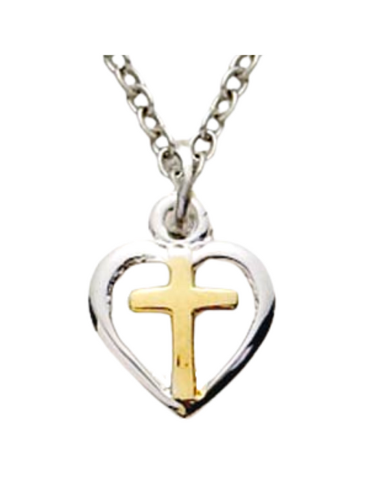 cross necklace heart and cross necklace cross heart necklace simple cross necklace