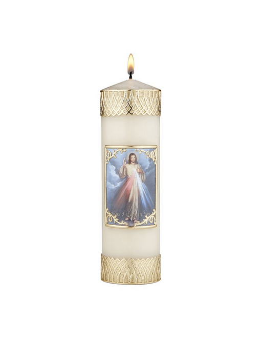 Divine Mercy Devotional Candle Divine Mercy Candle Divine Mercy  keepsake Divine Mercy candles