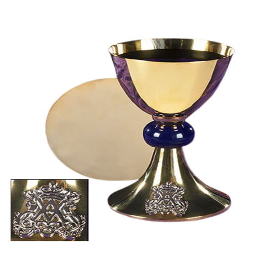 Blessed Mother Chalice and Paten Set Mother's Day Church Supply Mother's Day Church Supplies Mother's Day Church symbols