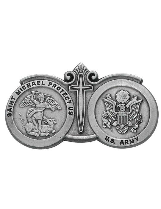 U.S. Army St. Michael Visor Clip Military Protection Armed Forces Protection Armed Forces Guidance