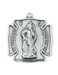 Sterling Silver St. Florian Medal with 24" L Rhodium Plated Chain