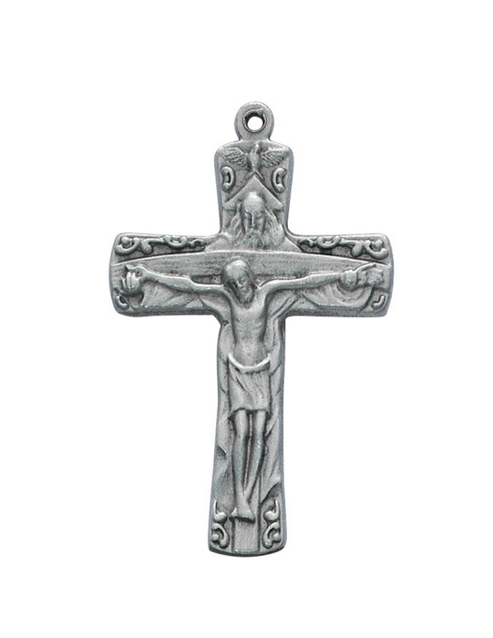 Trinity Crucifix with an Adjustable Cord Holy Trinity Father, Son and the Holy Spirit Holy Trinity Catholic items Holy Trinity keepsake