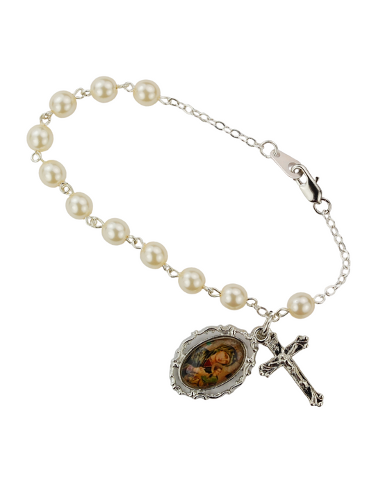 Our Lady of Perpetual Help Pearl Bead Bracelet Our Lady of Perpetual Help symbols Our Lady of Perpetual Help present Our Lady of Perpetual Help gifts