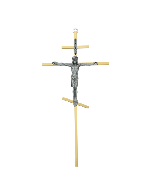 Brass Greek Crucifix Intercession wall crucifix Wooden catholic hanging crucifix decorative crucifix 