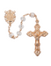 Rose Gold Rosary with 8mm Real Crystal Beads