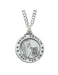 Sterling Silver St. Cecilia Medal with 20" Rhodium-Plated Chain Holy Medals Holy Medal Necklace Medals for Protection Necklace for Protection