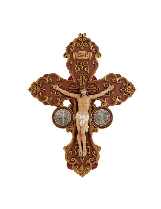 St. Benedict Resin Crucifix Crucifix Crucifix Symbolism Catholic Crucifix items