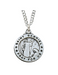 St. Gabriel Sterling Silver Medal with 20" L Chain St. Gabriel Sterling Silver necklace Holy Medals Holy Medal Necklace Medals for Protection Necklace for Protection