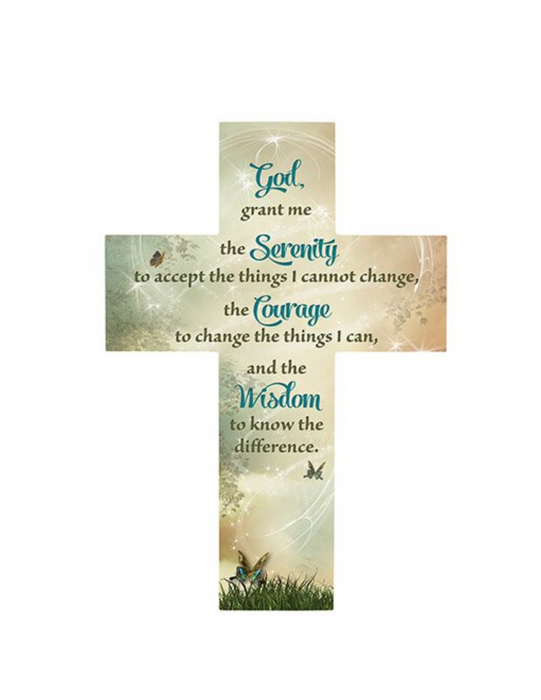 Serenity Prayer Inspirational Wood Cross Catholic Gifts Catholic Presents Gifts for all occasion