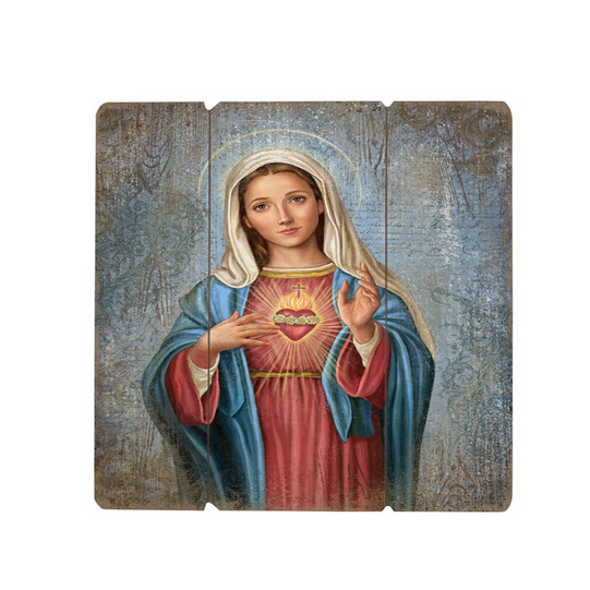 Immaculate Heart of Mary Wood Pallet Sign Catholic Gifts Catholic Presents Gifts for all occasion