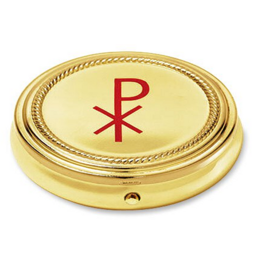 Chi Rho Pyx Chi Rho Gold Finish Pyx - 3 Pieces Per Package Church Supply Church Goods 