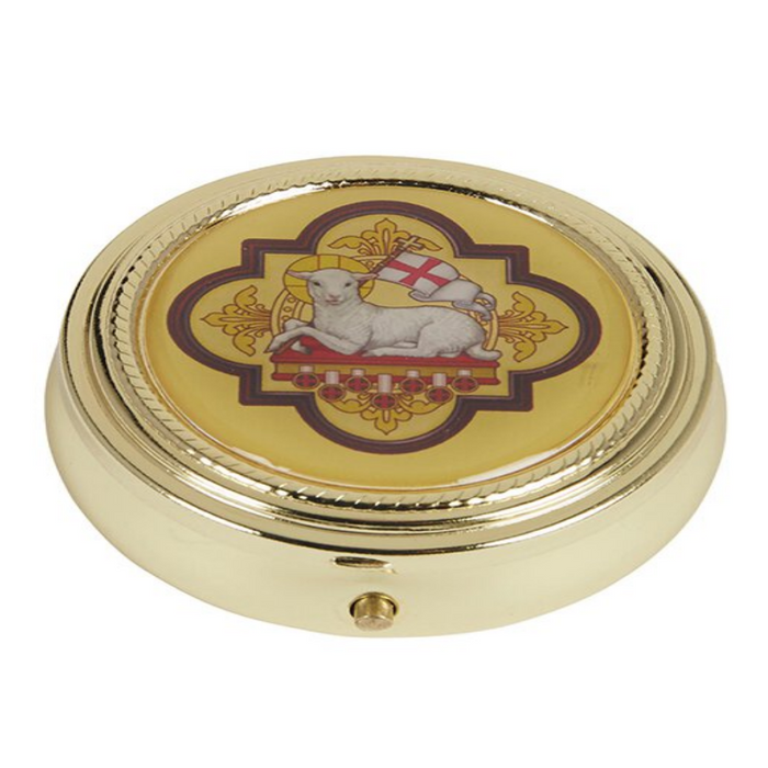 Agnus Dei Pyx - 3 Pieces Per Package  Agnus Dei Pyx with Epoxy Lid 3/pk Church Supply Church Goods 