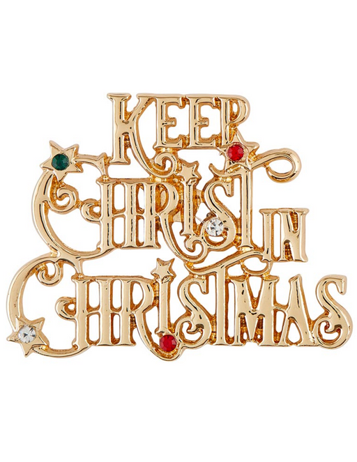 Keep Christ In Christmas Pin - 12 Pieces Per Package Christmas Gift Christmas Season Decor Christmas Celebration Christmas Symbols