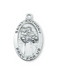 Engravable Sterling Silver St. Anthony Medal w/ 18" Rhodium Chain Engravable Sterling Silver St. Anthony Medal Engravable Sterling Silver St. Anthony Necklace