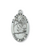 Sterling Silver St. Sebastian Medal w/ 24" Rhodium Plated Chain Sterling Silver St. Sebastian Medal  Sterling Silver St. Sebastian necklace