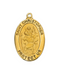 Engravable Gold over Sterling Silver St. Christopher Medal w/ 20" Gold Plated Chain Engravable Gold over Sterling Silver St. Christopher Medal Engravable Gold over Sterling Silver St. Christopher necklace