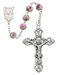 White Cloissonne Rosary with 7mm Beads