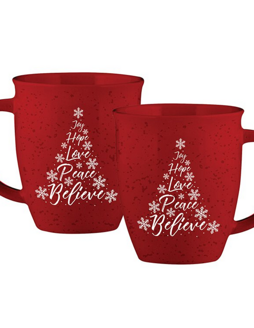 12oz Ceramic Christmas Tree Mug