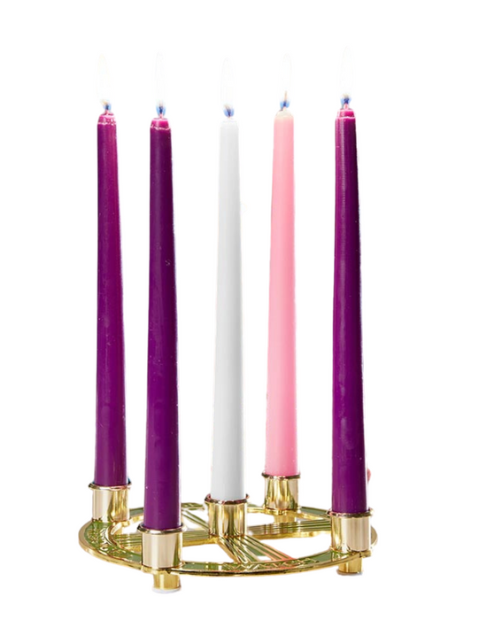 7" D Candleholder - Advent Wreath