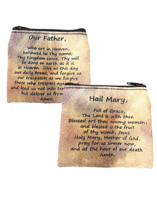 Our Father and Hail Mary Rosary Pouch