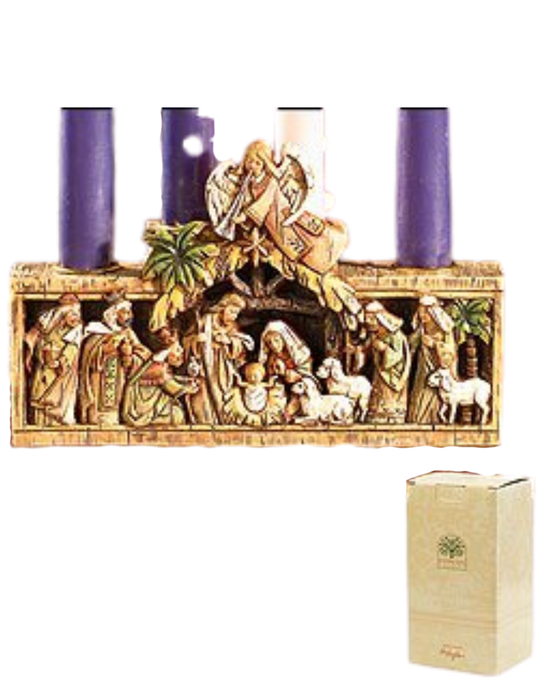 5"H Candleholder - Nativity Advent