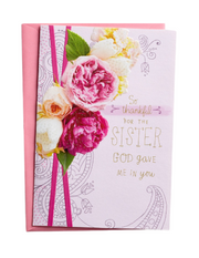 Mother's Day - For the Sister God Gave Me - 1 Premium Card
