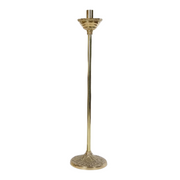 42" Smooth Brass Processional Candlestick