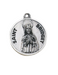St. Bridget Sterling Patron Medal with 18" L Chain Holy Medals Holy Medal Necklace Medals for Protection Necklace for Protection