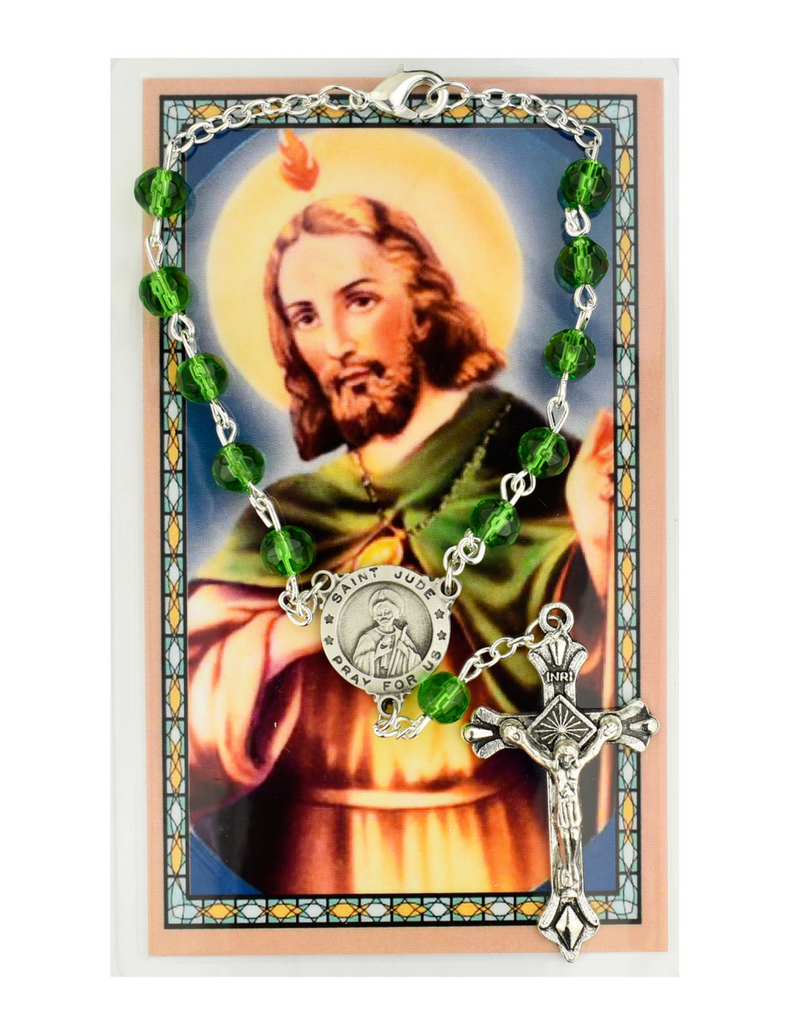 St. Jude Auto Rosary St Jude Auto Rosary Saint Jude Auto Rosary St. Jude Auto Rosary with Prayer card