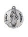 St. Vincent Sterling Patron Medal with 20" L Chain Holy Medals Holy Medal Necklace Medals for Protection Necklace for Protection