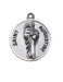 St. Augustine Sterling Patron Medal with 20" L Chain