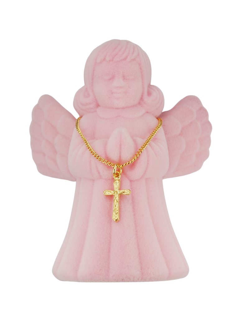 Children Crucifix with Pink Angel Box Crucifix Crucifix Symbolism Catholic Crucifix items.