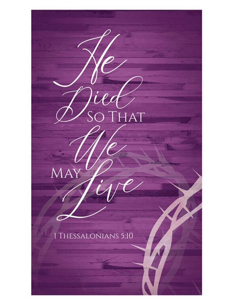 We May Live Crown of Thorns Banner We May Live Crown of Thorns Easter Banner We May Live Crown of Thorns Easter Banner We May Live Crown of Thorns Easter Promise Banner