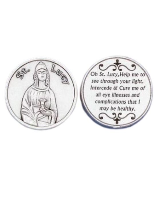 St. Lucy Token St. Lucy Pocket Token Saint Lucy Token St Lucy Token