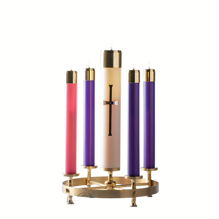 Lux Mundi Refillable Advent Candle Shells - 3 Purple 1 Rose